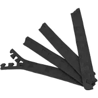 Gorilla Sports Schutzmatten Endstücke - 8 Stücke, 60 cm, Rutschfest, EVA Schaumstoff, Schwarz - Randstücke für Bodenschutzmatten, Trainingsmatte, Bodenmatte, Fitness Unterlegmatte