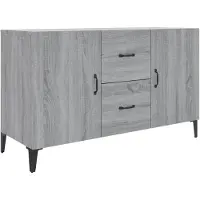 vidaXL Sideboard Grau Sonoma 100x36x60 cm Holzwerkstoff