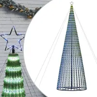 vidaXL LED Weihnachtsbaum 1544 LEDs Blau 500 cm