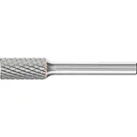 PFERD Hartmetall-Frässtift mit 6-mm-Schaft, Zylinderform ZYA-S, mit Stirnverzahnung, Zahnung 4