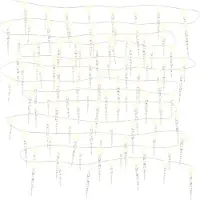 vidaXL Weihnachts-Eiszapfen-Licht 100 LEDs Warmweiß 10 m Acryl PVC