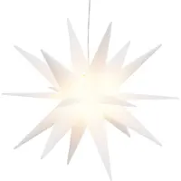 vidaXL LED-Weihnachtsstern Faltbar Weiß 43 cm
