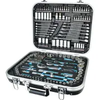 BRÜDER MANNESMANN QUANTOOL Steckschlüsselsatz 1/4" 1/2" 3/8" 226teilig Q25000 (Q25000)