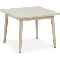 Furnhouse Couchtisch Gorbin 70x70 cm Eiche Whitewash - Modern mit Massivholzbeinen