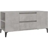 vidaXL TV-Schrank Betongrau 102x44,5x50 cm Holzwerkstoff
