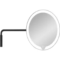 Blomus Modo LED Vanity Wandbefestigung Spiegel Black - , Schwarz, für Badezimmer, Metall