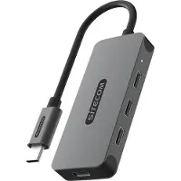 Sitecom CN-5015, USB Typ-C, USB 3.2 Gen 2 (3.1 Gen 2) Type-C, USB Typ-C, 10000 Mbit/s, Dunkles Grau, 100 W, 0,15 m