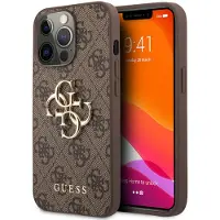 GUESS Apple iPhone 13 Pro Max Hülle - Kunststoff - - Backcover/Hard Case - Braun