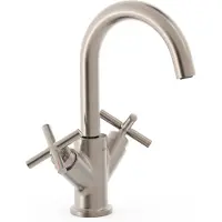 Tres 2 Griff Waschtischarmatur Mit Griff G3/8" flexible Anschlussschläuche, 28310301AC 28310301AC
