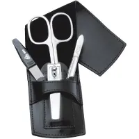 Erbe Collection Maniküre Pocket Glattleder Taschen-Etui Maniküre-Set 9540