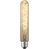 LUCANDE LED-Röhrenlampe, E27 4W, Ø 3 cm, amber, 2700K