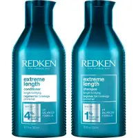 Redken Extreme Length Shampoo, Frauen, Professionell, Shampoo, beschädigtes Haar, Alle Farben, 300 ml