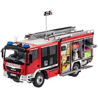 Revell Modellbausatz LKW 1:24 - Feuerwehr MAN TGM / Schlingmann HLF 20 VARUS 4x4 im Maßstab 1:24, Level 4, originalgetreue Nachbildung mit vielen Details, Truck, 07452, 144 Jahr(e)