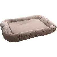 Flamingo Hundekissen Lotta oval taupe, Maße: 120 x 90 x 16 cm
