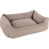 Flamingo Hundebett Valeco rechteckig taupe, Maße: 100 x 80 x 30 cm