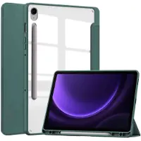 IMoshion Trifold Hardcase Klapphülle für das Samsung Galaxy Tab S9 11.0 Zoll / Tab S10 FE / S9 FE 10.9 Zoll - Grün