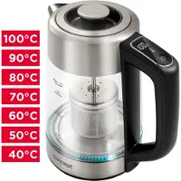 Concept RK4190 1,7 l temperaturgeregelter Wasserkocher mit Sieb