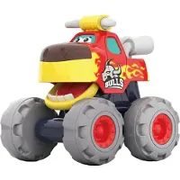 Moni Spielzeug Monstertruck 3151 Monsterdesign, beweglicher Mund, Spielzeugauto rot