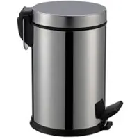 Aqua Blue Treteimer Mülleimer 5L Chrom