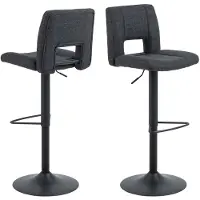 Ebuy24 (2er Set) Sylvia Barhocker Stoff grau.