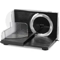 Emerio Multifunktionale Allesschneider – 100 W – Schnittstärke 0–17 mm – Edelstahlmesser – elektrische Schneidemaschine – MS-125000.1