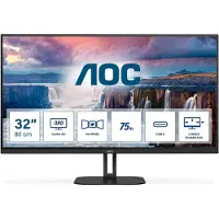 AOC V5 Q32V5CE/BK, 80 cm (31.5"), 2560 x 1440 Pixel, Quad HD, LED, 4 ms, Schwarz