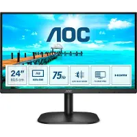 AOC B2 24B2XHM2, 60,5 cm (23.8"), 1920 x 1080 Pixel, Full HD, LCD, 4 ms, Schwarz