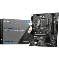 MSI PRO H610M-B DDR4 - Motherboard - micro ATX - LGA1700-Sockel - H610 Chipsatz - USB 3.2 Gen 1 - Gigabit LAN - Onboard-Grafik (CPU erforderlich) - HD Audio (8-Kanal)