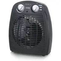 Emerio Heizlüfter FH-106737.2 – 25m² – 2 Heizstufen – Ventilationsfunktion – einstellbarer Thermostat – Kontrollleuchte – Kippschutz – Schwarz - 2000W