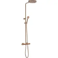 Ben Engraved Line Regendusche Set Ø25cm Gebürstetes Kupfer