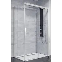 Ben IMotion Schiebetür nach rechts inkl. Antikalk 140x206cm chrom