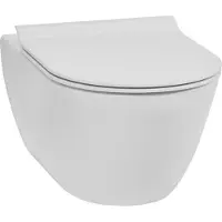 Ben Segno Hänge-WC mit Slimseat Xtra Glaze+ WC-Brille und Free Flush Matte Weiß