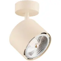 Argon Deckenspot Chloe verstellbar einflammig, beige , dimmbar, creme / amber, für Wohn- / Esszimmer, Metall, Modern