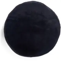 Essenza Mads Furry Nightblue Dekokissen 45 Round