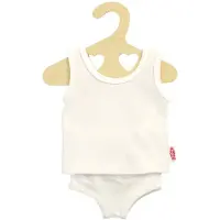 Heless Puppenunterhose und -shirt Weiss, 20-25 cm