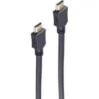 Shiverpeaks -BASIC-S--HDMI A-Stecker auf HDMI A-Stecker, vergoldete Kontakte, ULTRA HD, 3D, HEAC, schwarz mit s