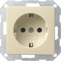 Gira 018801, CEE 7/3, CEE 7/4, Cremefarben, 250 V, 16 A