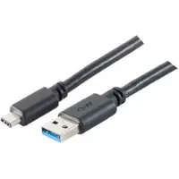 Shiverpeaks BS77141-1.8, 1,8 m, USB C, USB A, USB 3.2 Gen 1 (3.1 Gen 1), 5 Gbit/s, Schwarz