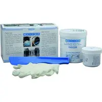 Weicon A | stahlgefülltes Epoxidharz-System für Reparatur und Spaltausgleich DNV-zertifiziert | 0,5 kg | dunkelgrau