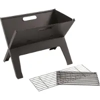 Outwell Cazal, Grill, Holzkohle, Feuerrost, Schwarz, Rechteckig, Stahl