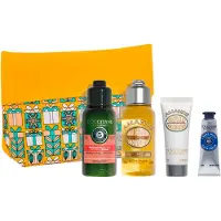 L'Occitane Best Cosmetic Bag, Frauen, Jeder Hauttyp, Reinigend, Feuchtigkeitsspendend, Nährend, Mandelöl, Sheabutter, 20 ml, 10 ml
