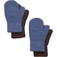 CeLaVi Fäustlinge - Wolle/Nylon - 2er-Pack - China Blue - - 3-6 Jahre - Handschuhe/Fäustlinge