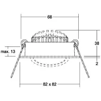 Brumberg 38365153, 3 K, 630 lm, IP20, Nickel