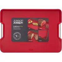 Joseph Joseph Schneidebrett Cut&Carve Plus Groß Rot