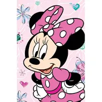 Disney Minnie Mouse Mikroflanelldecke – 100x150 cm, weich & warm