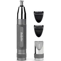 BaByliss E116E, Ohr, Augenbraue, Nase, 1,7 cm, 1,7 cm, Fixed, Grau, Silber, Edelstahl