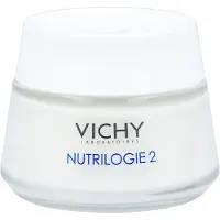 VICHY Nutrilogie 2, Frauen, Creme, trockene Haut, Sehr trockene Haut, Feuchtigkeitsspendend, Nährend, 24 h, Topf