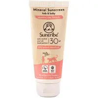 Suntribe Kids Mineral Sunscreen ralisierende schützende Creme für das Gesicht und Körper für Kinder 100 ml