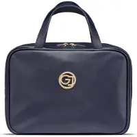 Gillian Jones - Organizer Cosmetic bag w. hangup function Dark blue PU - Kulturbeutel