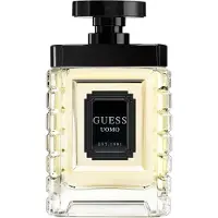GUESS Uomo 100ml, Männer, 100 ml, Kardamom, Grapefruit, Lavendel, Geranium, Safran, Salbei, Bernstein, Benzoe, Holz, Spray